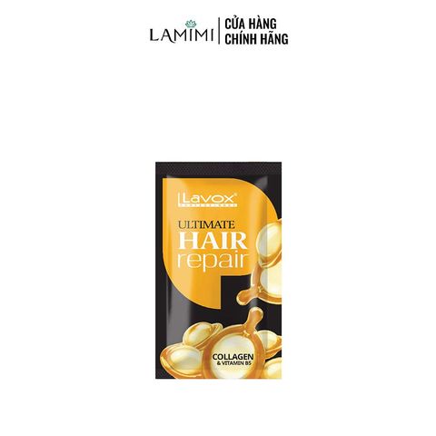  Hấp Dầu Phục Hồi Tóc Collagen & Vitamin B5 Lavox 