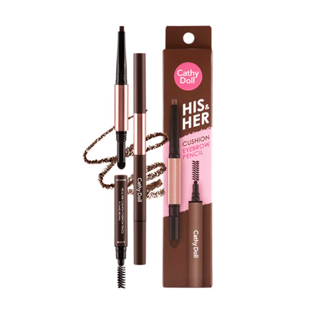 Chì Kẻ Mày 3 in 1 Cathy Doll His & Her Cushion Evebrow Pencil
