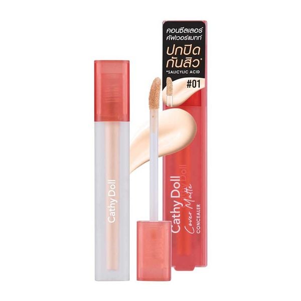 Kem Che Khuyết Điểm Mịn Lì Cathy Doll Cover Matte Concealer