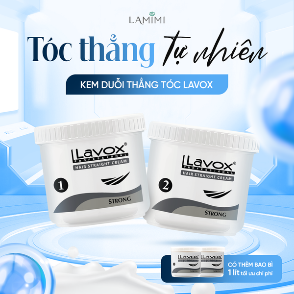  Lavox Kem Duỗi Thẳng Tóc - Xám Sọc 