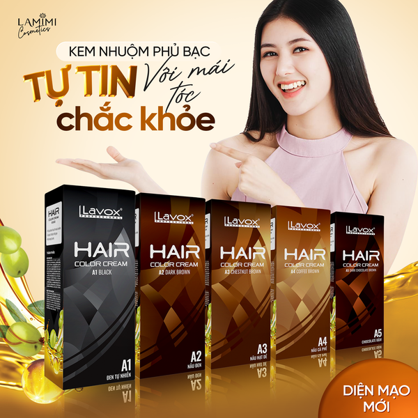  Kem Nhuộm Phủ Bạc Lavox 