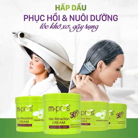  Kem Hấp Dầu Phục Hồi Tóc Khô Xơ Hư Tổn M.pros 