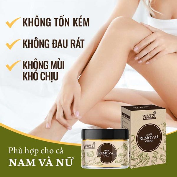 Kem Tẩy Lông Dịu Nhẹ Từ Nha Đam Wazzi 