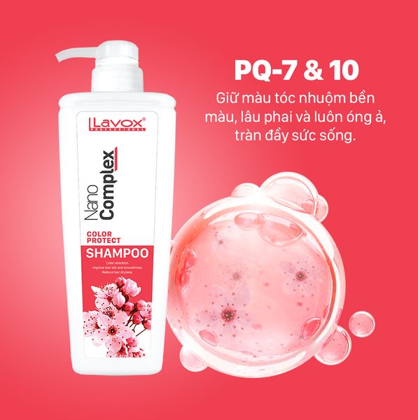 Dầu Gội Giữ Màu Lavox Nanocomplex - Hương Sakura