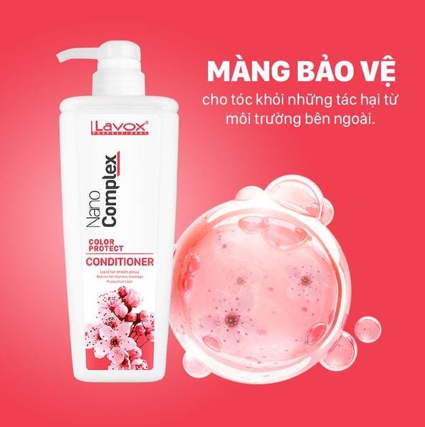 Kem Xả Giữ Màu Lavox Nanocomplex - Hương Sakura