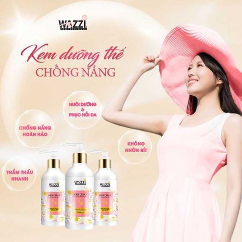  Kem Dưỡng Thể Chống Nắng Wazzi 