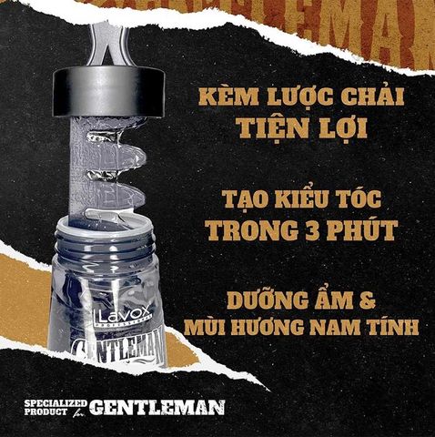  Gel Vuốt Tóc Tạo Kiểu Lavox Gentleman – Mềm 