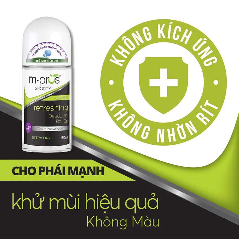 Lăn Khử Mùi – Trắng Mịn – Mạnh Mẽ M.pros