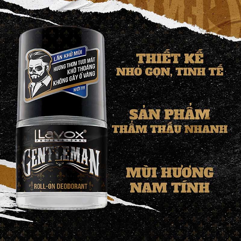 Lăn Khử Mùi Lavox Gentleman