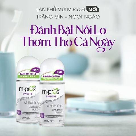  Lăn Khử Mùi – Trắng Mịn – Ngọt Ngào M.pros 