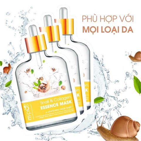  Combo 5 Mặt Nạ Dưỡng Trắng Da Cao Cấp M.pros 35g - Ốc sên 