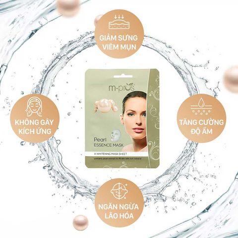  Combo 10 Mặt Nạ Dưỡng Trắng Da M.pros 35g - Ngọc Trai 