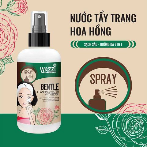  Nước Tẩy Trang Hoa Hồng Wazzi 