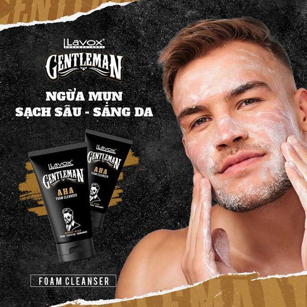  Combo 2 Sữa Rửa Mặt AHA Lavox Gentleman 