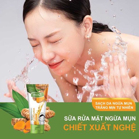  Sữa Rửa Mặt Ngừa Mụn Chiết Xuất Nghệ M.pros 