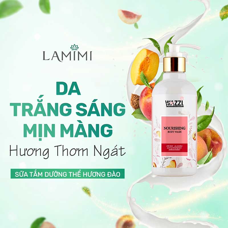 Sữa Tắm Dưỡng Thể Hương Đào Wazzi