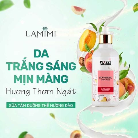  Sữa Tắm Dưỡng Thể Hương Đào Wazzi 