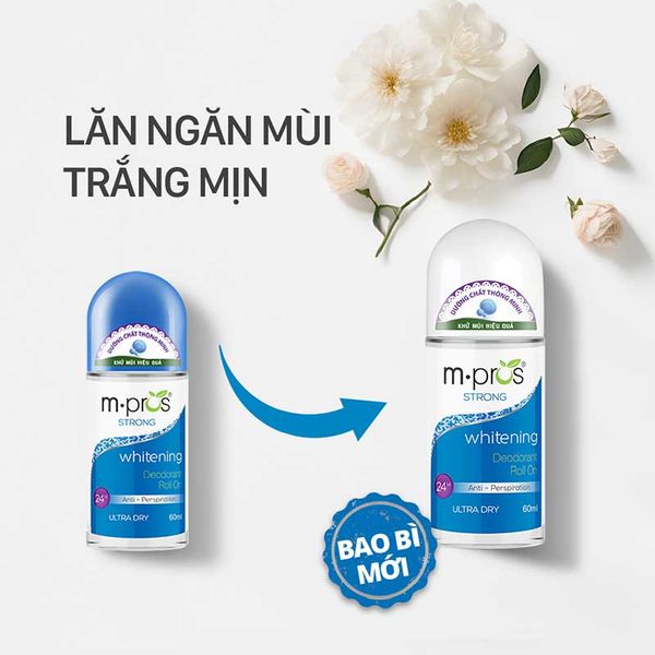 Lăn Khử Mùi – Trắng Mịn – Năng Động M.pros