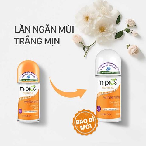  Lăn Khử Mùi – Trắng Mịn – Trẻ Trung M.pros 