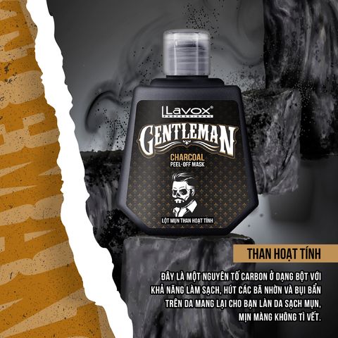  Lột Mụn Than Hoạt Tính Lavox Gentleman 150g 