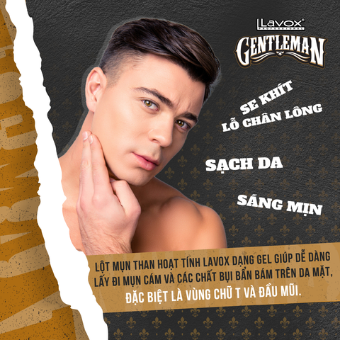  Lột Mụn Than Hoạt Tính Lavox Gentleman 150g 