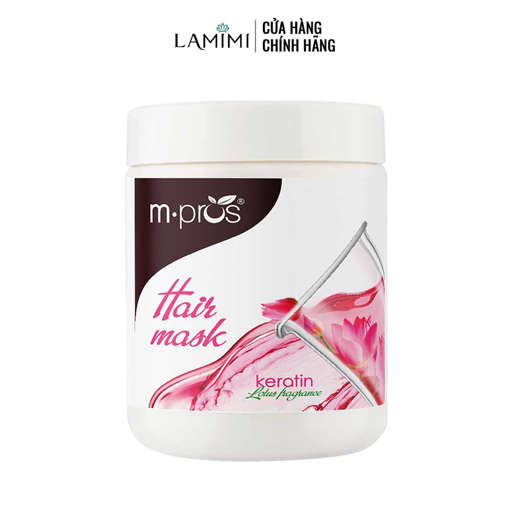 Mặt Nạ Dưỡng Tóc Keratin M.pros Hương Hoa Sen 600g