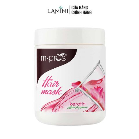  Mặt Nạ Dưỡng Tóc Keratin M.pros Hương Hoa Sen 600g 