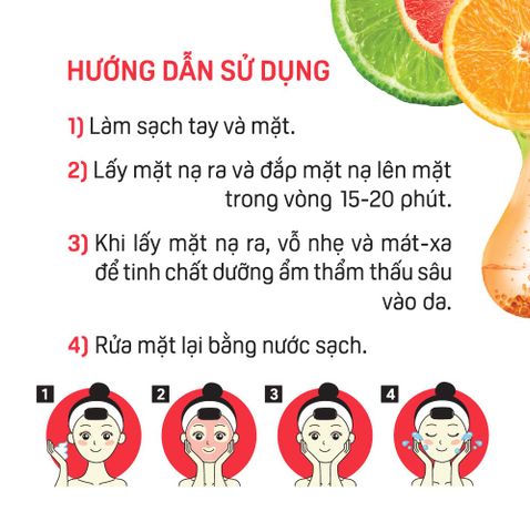  Mặt Nạ Dưỡng Trắng Da M.pros – Trái Cây 
