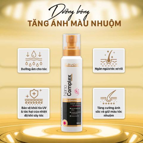  Dưỡng Bóng Tăng Ánh Màu Nhuộm Lavox Nano Complex 