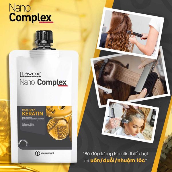  Mặt Nạ Dưỡng Tóc Keratin Nano Lavox 150ml 