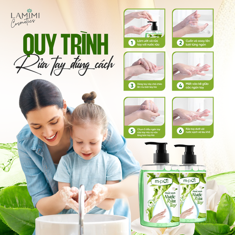  Nước Rửa Tay Diệt Khuẩn M.pros – Hoa Trà Trắng 