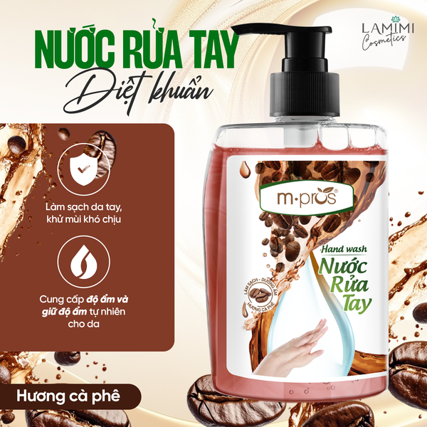  Nước Rửa Tay Diệt Khuẩn M.pros – Cà Phê 
