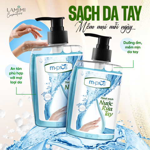  Nước Rửa Tay Diệt Khuẩn M.pros – Muối Biển 