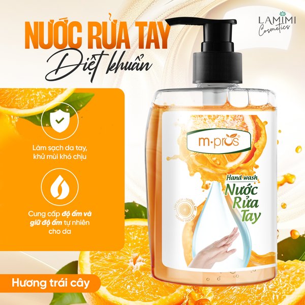  Nước Rửa Tay Diệt Khuẩn M.pros – Trái Cây 