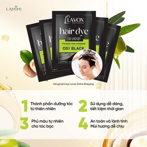  Dầu Gội Phủ Bạc Tóc Lavox Online Shopping 