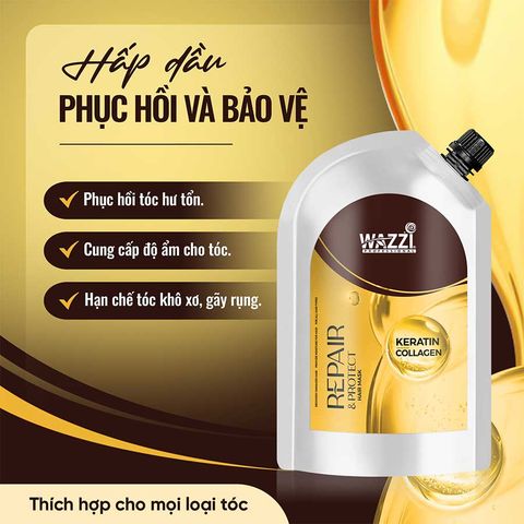  Hấp Dầu Phục Hồi & Bảo Vệ Tóc Wazzi 