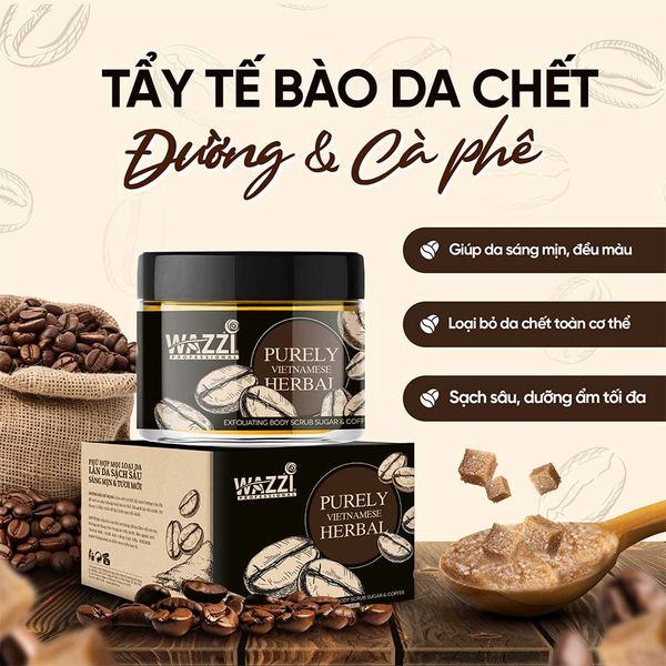  Tẩy Tế Bào Da Chết Đường & Cà Phê Wazzi 