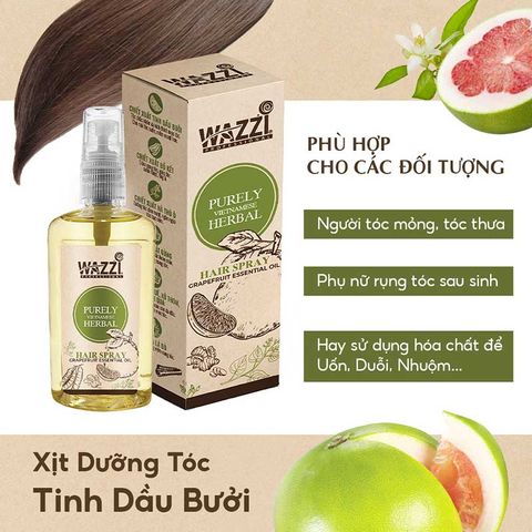  Xịt Tóc Tinh Dầu Bưởi Wazzi 