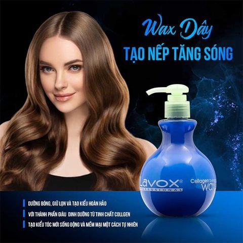  Wax Dây Tạo Nếp Tăng Sóng Bồng Bềnh Collagen Lavox 