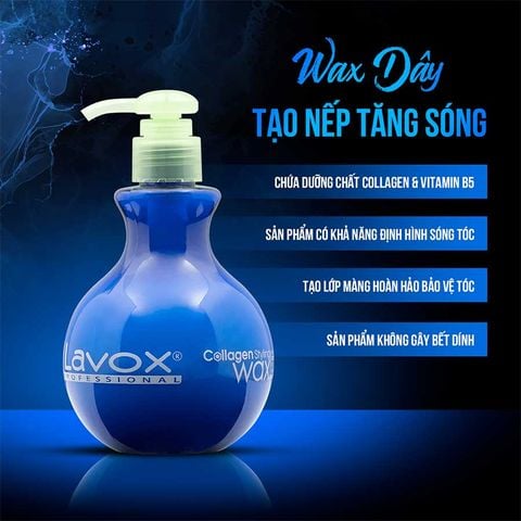  Wax Dây Tạo Nếp Tăng Sóng Bồng Bềnh Collagen Lavox 