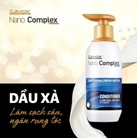  Dầu Xả Làm Sạch Sâu Ngăn Rụng Tóc Lavox Nano Complex 300ml 