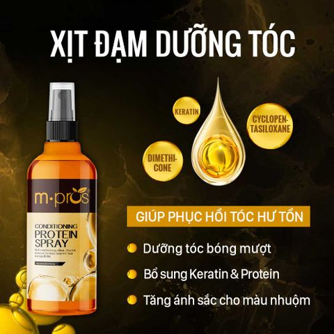  Xịt Đạm Dưỡng Tóc M.pros 300ml 