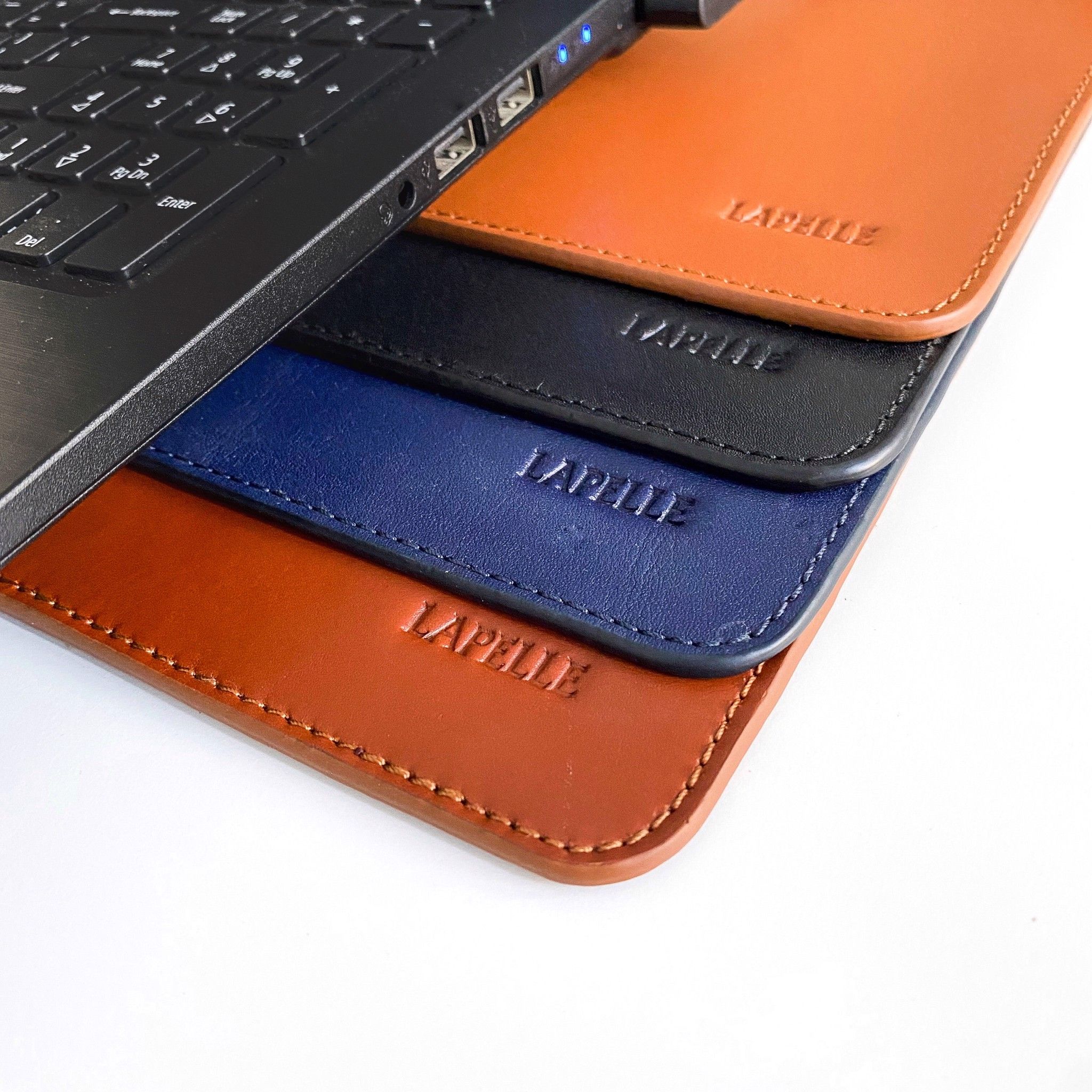  Bàn di chuột, miếng lót chuột bằng da bò thật kích thước 23.5 x 27 cm - Mouse Pads Leather LAPELLE 