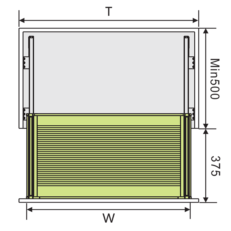 Kệ Xoong nồi inox hộp gắn cánh