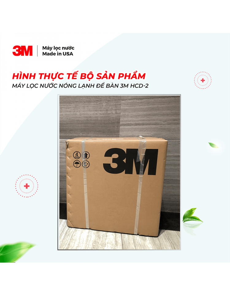 MÁY LỌC NƯỚC NÓNG LẠNH ĐỂ BÀN CAO CẤP 3M HCD-2 (MÀU ĐEN) - 3M HCD-2