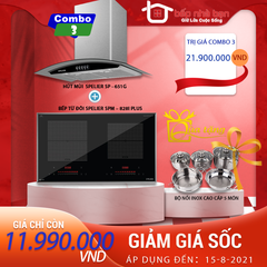 Combo 3: BẾP SPM – 828I PLUS + Hút SP - 651G