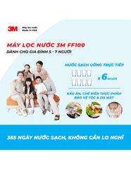 MÁY LỌC NƯỚC LẮP DƯỚI BỒN RỬA 3MFF100 + VÒI 3M - 3M FF10