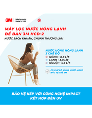 MÁY LỌC NƯỚC NÓNG LẠNH ĐỂ BÀN CAO CẤP 3M HCD-2 (MÀU ĐEN) - 3M HCD-2