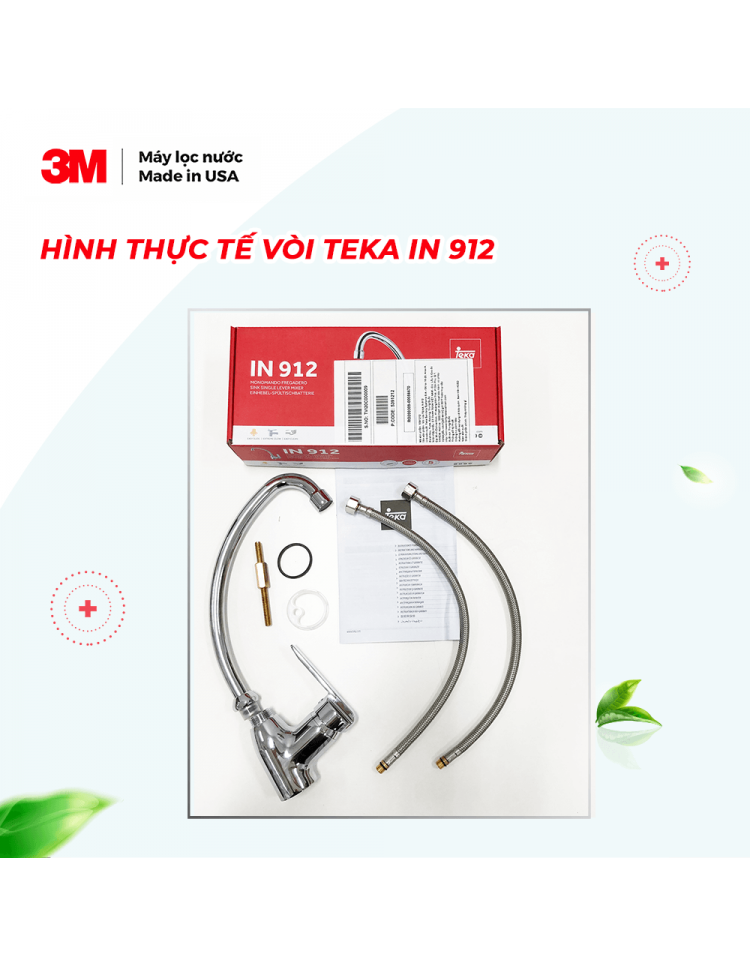 MÁY LỌC NƯỚC 3M LẮP DƯỚI BỒN RỬA + VÒI TEKA CHÂU ÂU - 3M AP EASY CYST FF