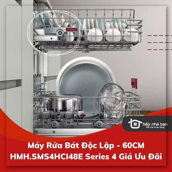 Máy Rửa Bát Độc Lập 60CM HMH.SMS4HCI48E Series 4